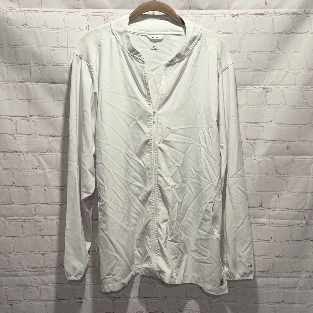 Carhartt White Full-Zip Lightweight Men's Performance Jacket Size‎ XL